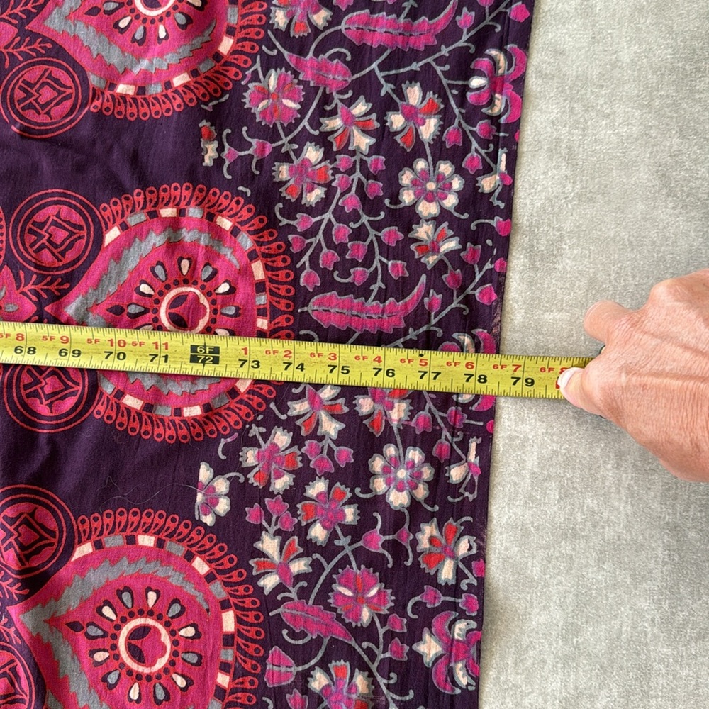 Gently Used Indian Bohemian Mandala Large Purple Printed Wall Decor Tapestry - Picture 6 of 7
